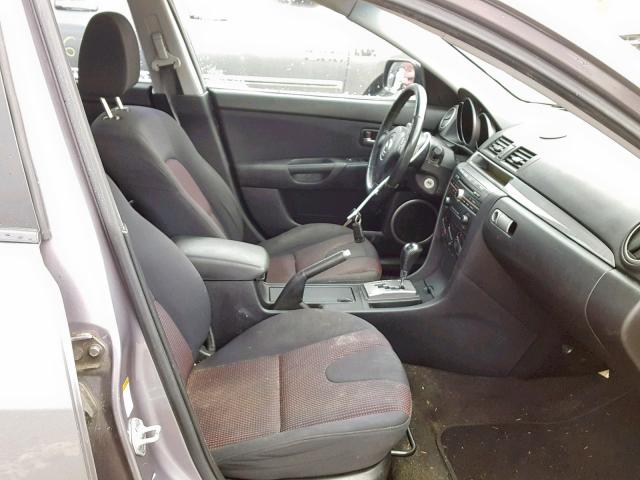 JM1BK323651348396 - 2005 MAZDA 3 S GRAY photo 5