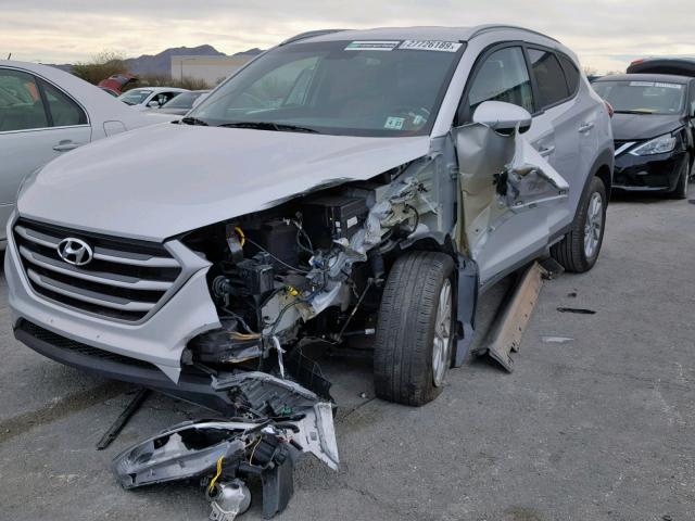 KM8J3CA43JU695952 - 2018 HYUNDAI TUCSON LIM SILVER photo 2