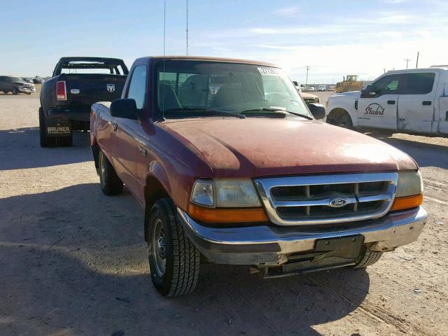 1FTYR10C0WUB03588 - 1998 FORD RANGER BURGUNDY photo 1