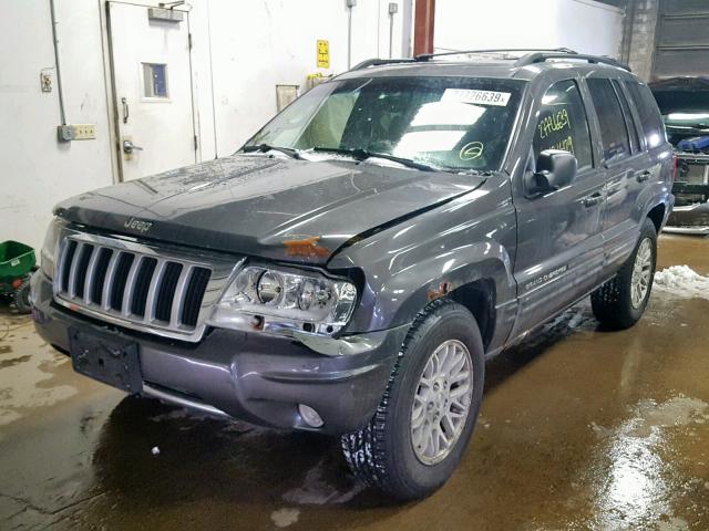 1J8GW58J14C281505 - 2004 JEEP GRAND CHER GRAY photo 2