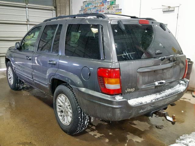 1J8GW58J14C281505 - 2004 JEEP GRAND CHER GRAY photo 3