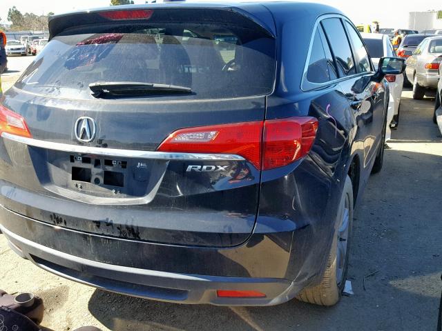 5J8TB3H35EL009954 - 2014 ACURA RDX BLACK photo 4