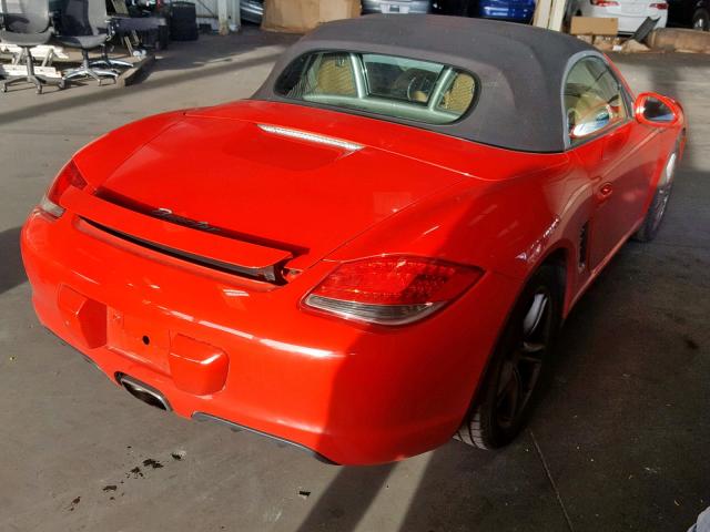 WP0CA29849U710149 - 2009 PORSCHE BOXSTER RED photo 4