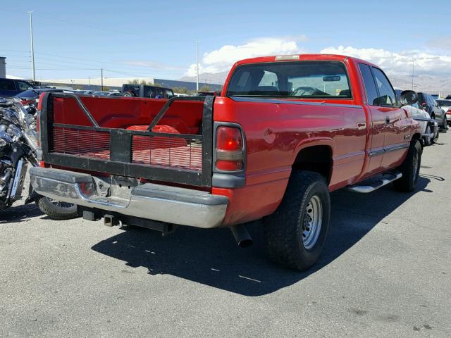 1B7KC23641J202024 - 2001 DODGE RAM 2500 RED photo 4