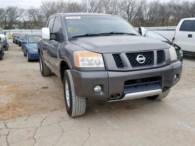 1N6AA0ECXBN317596 - 2011 NISSAN TITAN S GRAY photo 1