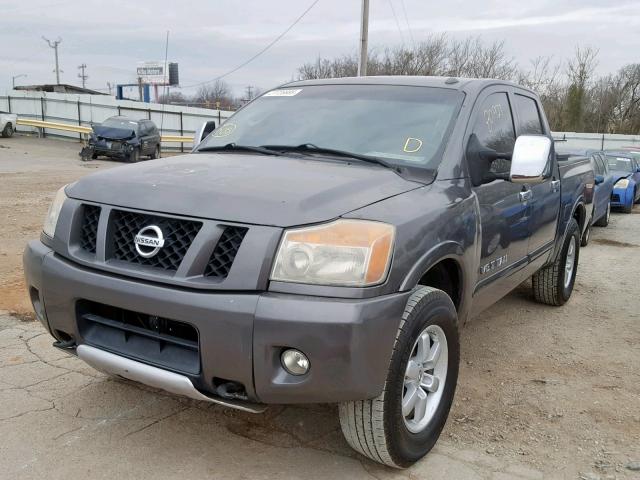 1N6AA0ECXBN317596 - 2011 NISSAN TITAN S GRAY photo 2