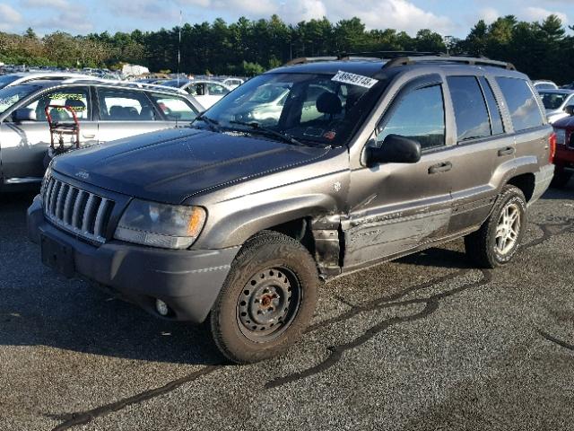 1J4GW48S84C384053 - 2004 JEEP GRAND CHER GRAY photo 2