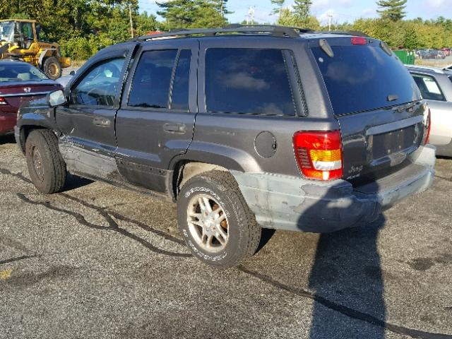 1J4GW48S84C384053 - 2004 JEEP GRAND CHER GRAY photo 3