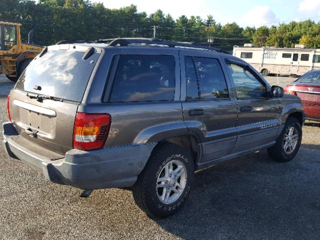 1J4GW48S84C384053 - 2004 JEEP GRAND CHER GRAY photo 4