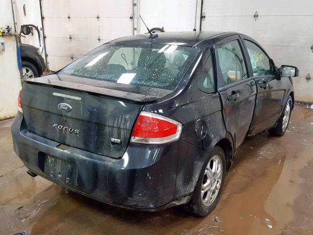 1FAHP36N39W229596 - 2009 FORD FOCUS SES BLACK photo 4