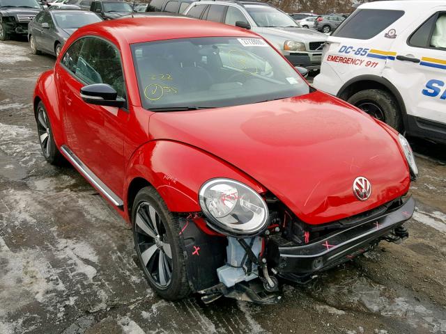 3VWVA7ATXDM647705 - 2013 VOLKSWAGEN BEETLE TUR RED photo 1