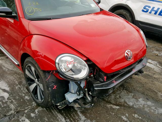 3VWVA7ATXDM647705 - 2013 VOLKSWAGEN BEETLE TUR RED photo 9