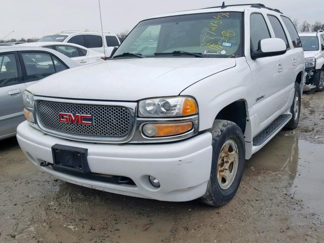 1GKEK63U56J154003 - 2006 GMC YUKON DENA WHITE photo 2