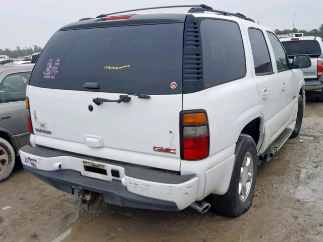 1GKEK63U56J154003 - 2006 GMC YUKON DENA WHITE photo 4