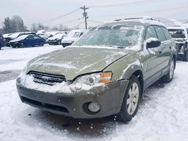 4S4BP61C877320020 - 2007 SUBARU LEGACY OUT GREEN photo 2