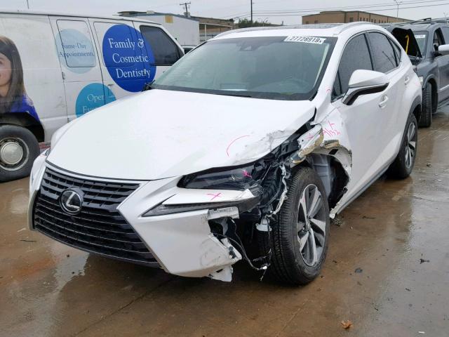 JTJYARBZ2J2100426 - 2018 LEXUS NX 300 WHITE photo 2