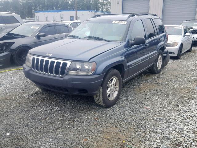 1J4GX48S43C614117 - 2003 JEEP GRAND CHER BLUE photo 2