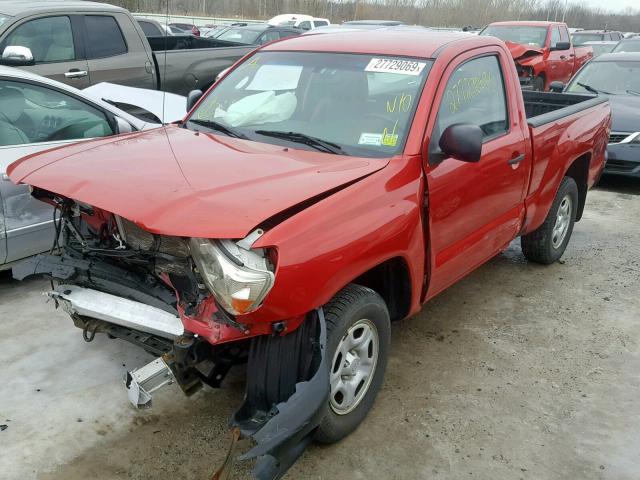 5TFNX4CN5BX001395 - 2011 TOYOTA TACOMA RED photo 2