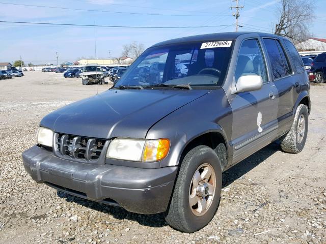 KNDJA723215074008 - 2001 KIA SPORTAGE GRAY photo 2