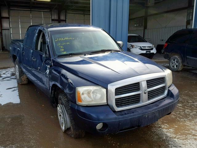 1D7HW48KX6S534527 - 2006 DODGE DAKOTA QUA BLUE photo 1