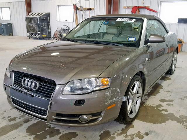 WAUAF48H78K012714 - 2008 AUDI A4 2.0T CA GOLD photo 2