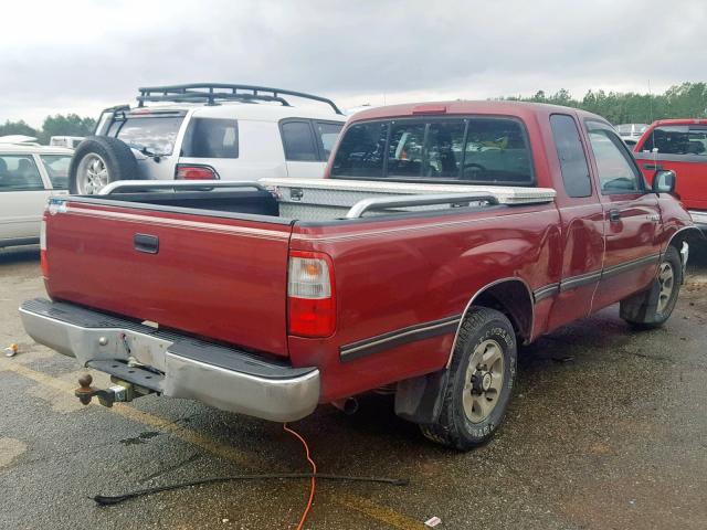 JT4TN14D3V0038685 - 1997 TOYOTA T100 XTRAC RED photo 4