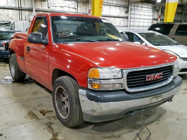 1GTEC14W01Z153377 - 2001 GMC NEW SIERRA RED photo 1