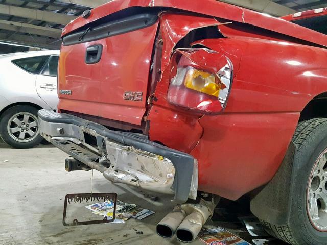 1GTEC14W01Z153377 - 2001 GMC NEW SIERRA RED photo 9