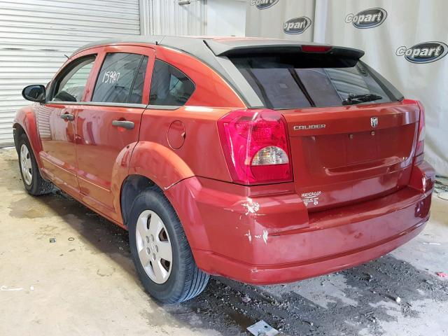 1B3HB28B87D178144 - 2007 DODGE CALIBER ORANGE photo 3