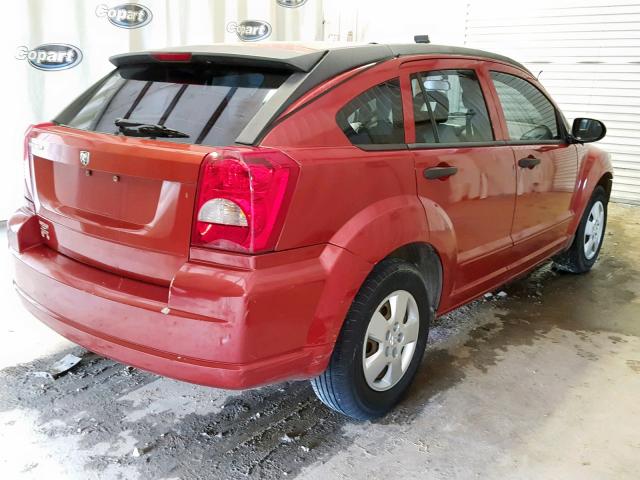 1B3HB28B87D178144 - 2007 DODGE CALIBER ORANGE photo 4