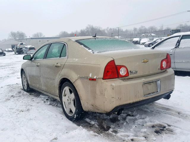 1G1ZJ577394178164 - 2009 CHEVROLET MALIBU 2LT GOLD photo 3