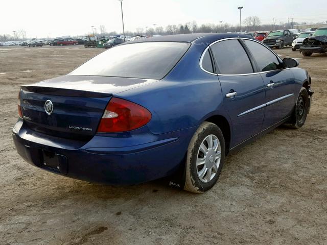 2G4WC532751292359 - 2005 BUICK LACROSSE C BLUE photo 4