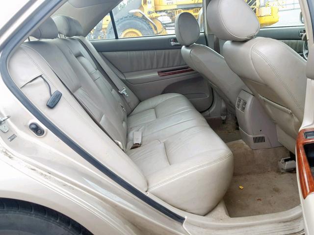 JTDBF32K960170342 - 2006 TOYOTA CAMRY LE GOLD photo 6