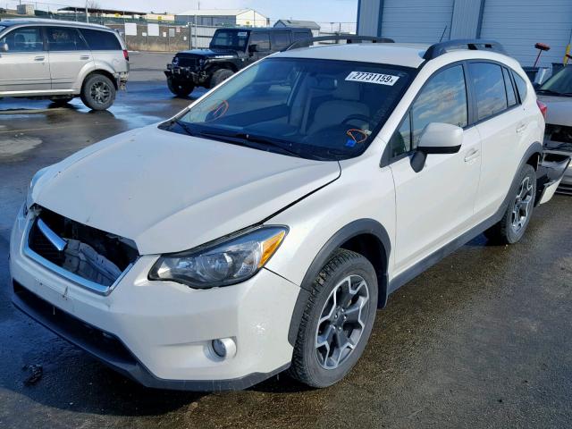 JF2GPACC4EH338808 - 2014 SUBARU XV CROSSTR WHITE photo 2