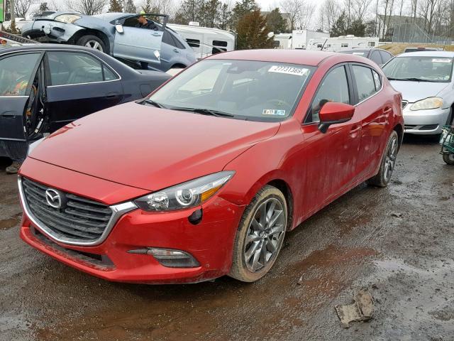 3MZBN1L33JM172170 - 2018 MAZDA 3 TOURING RED photo 2