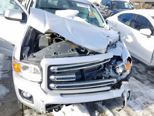 1GTP6CE16G1232056 - 2016 GMC CANYON SLE SILVER photo 7