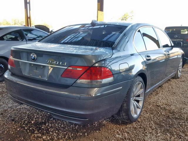 WBAHN83598DT85506 - 2008 BMW 750 LI GRAY photo 4