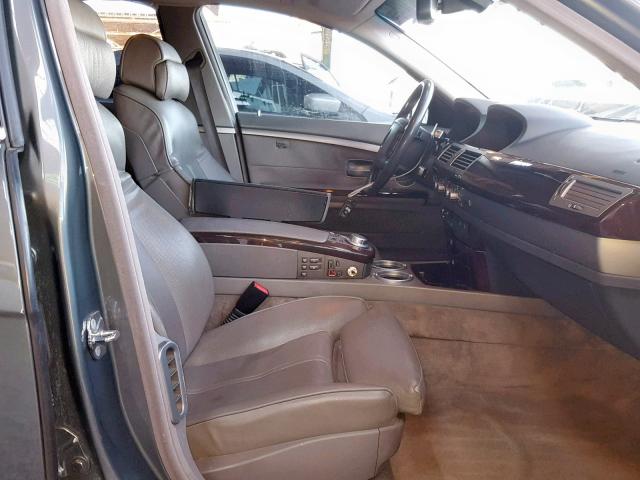 WBAHN83598DT85506 - 2008 BMW 750 LI GRAY photo 5