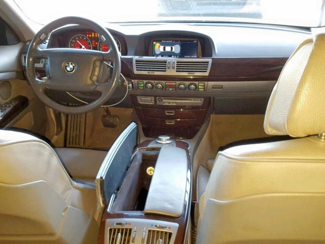 WBAHN83598DT85506 - 2008 BMW 750 LI GRAY photo 9