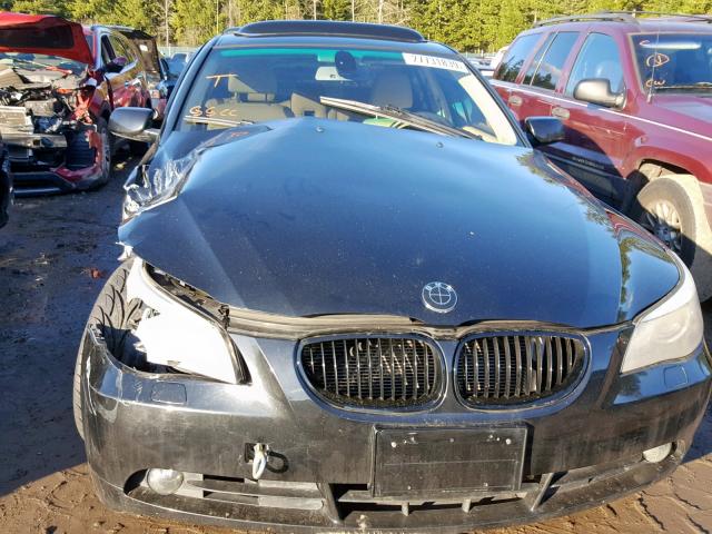 WBANE53546CK83499 - 2006 BMW 525 I BLACK photo 7