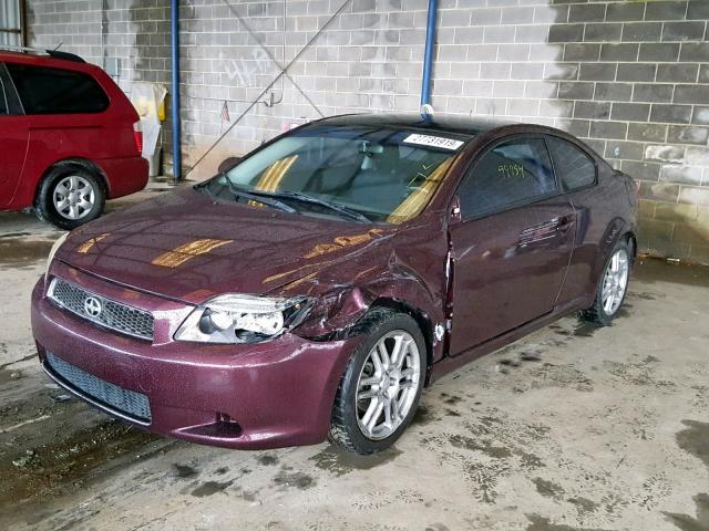 JTKDE177560066007 - 2006 TOYOTA SCION TC 栗色 照片 2
