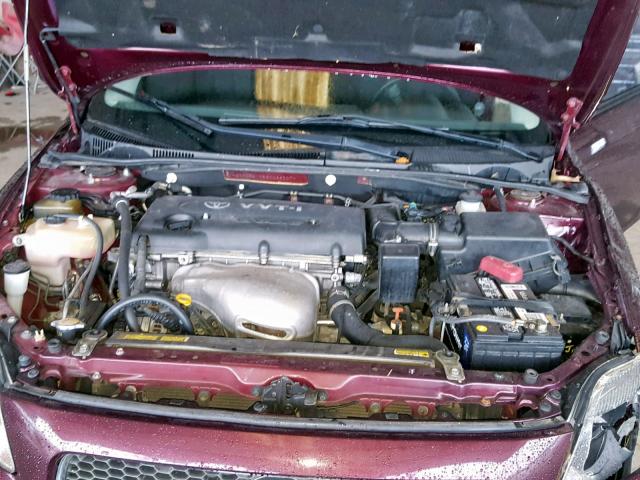 JTKDE177560066007 - 2006 TOYOTA SCION TC 栗色 照片 7