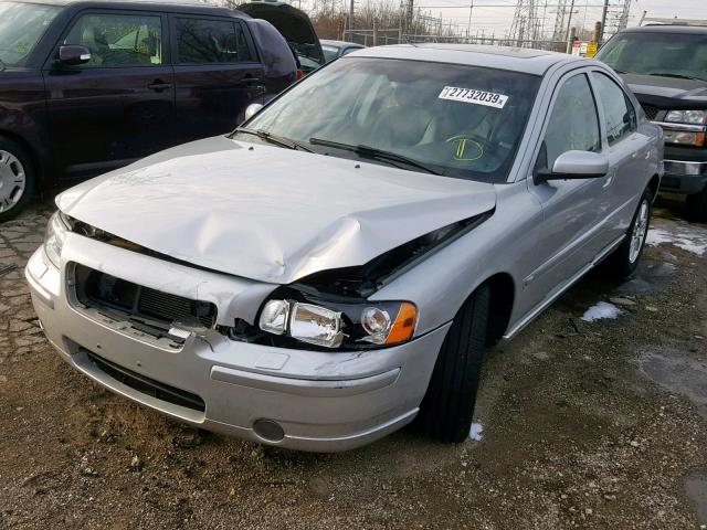 YV1RH592862538986 - 2006 VOLVO S60 2.5T SILVER photo 2