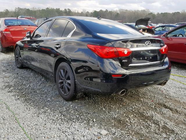 JN1BV7AR5FM405873 - 2015 INFINITI Q50 BASE BLACK photo 3