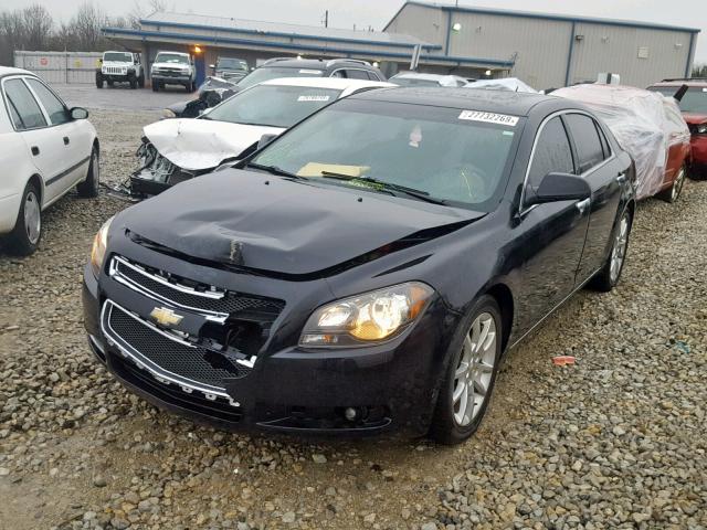 1G1ZE5EU0BF311504 - 2011 CHEVROLET MALIBU LTZ BLACK photo 2