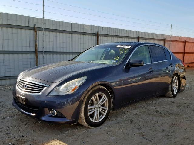 JN1CV6AP0CM625317 - 2012 INFINITI G37 BASE BLACK photo 2