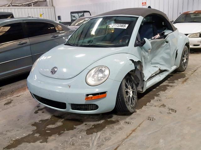 3VWRF31Y56M310904 - 2006 VOLKSWAGEN NEW BEETLE Mavi foto 2