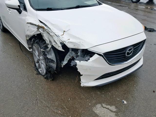 JM1GJ1V66E1137119 - 2014 MAZDA 6 TOURING WHITE photo 9