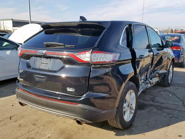 2FMPK4J90GBB10323 - 2016 FORD EDGE SEL BLACK photo 4