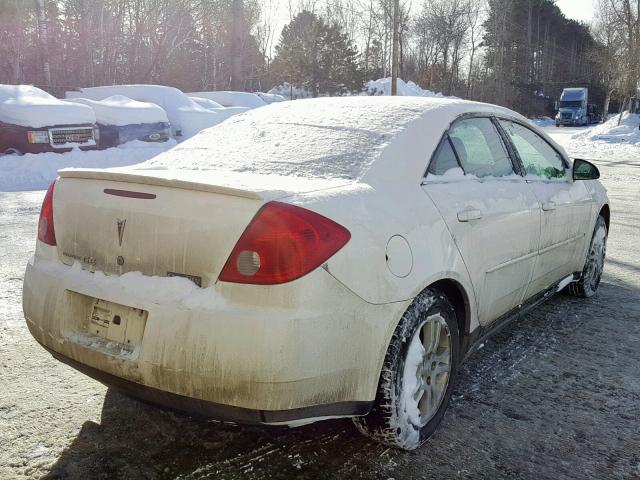 1G2ZF55B464271792 - 2006 PONTIAC G6 SE WHITE photo 4